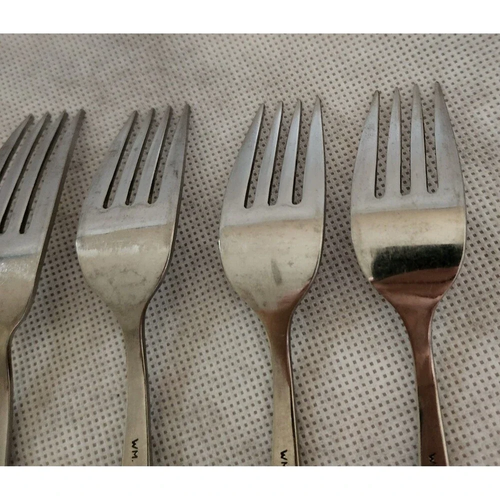 Vintage MCM Oneida SPANADA Flatware Fork Set of 3 Wm. A Rogers Stainless Replace